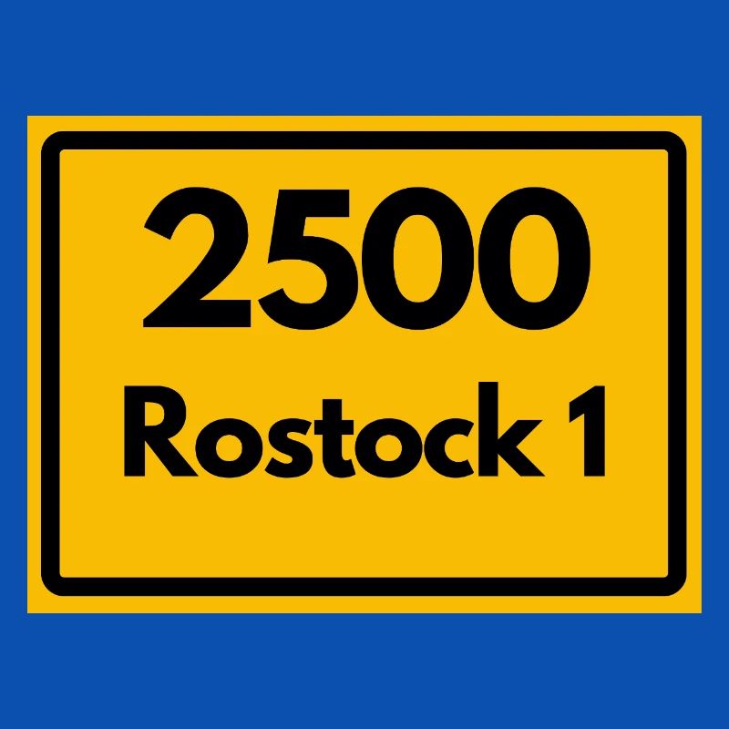 OLD POSTCODE POSTCODE RETRO 2500 ROSTOCK 1 HEIMAT