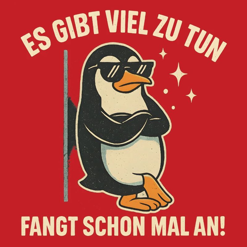 Pinguin mit Sonnenbrille Statement