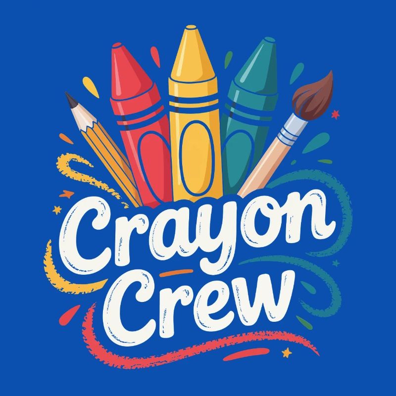 Explosion de couleurs de l’équipe Crayon