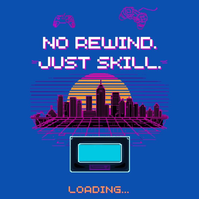 Retro Synthwave Pixel Vaporwave Gaming Design