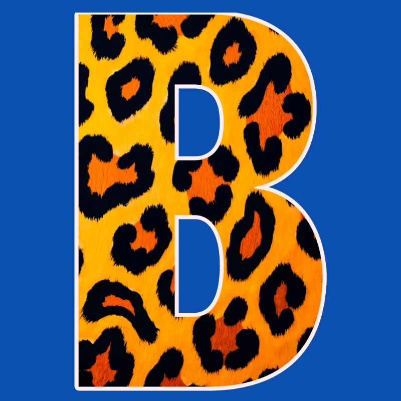 Monogramme LeopardB en look léopard