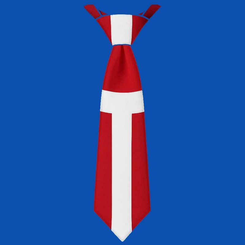 Cravate Danemark – Conception du drapeau