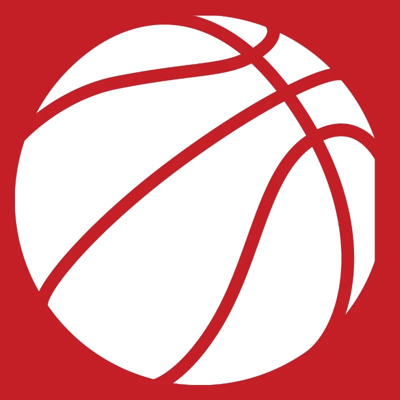 Logo de basket-ball blanc