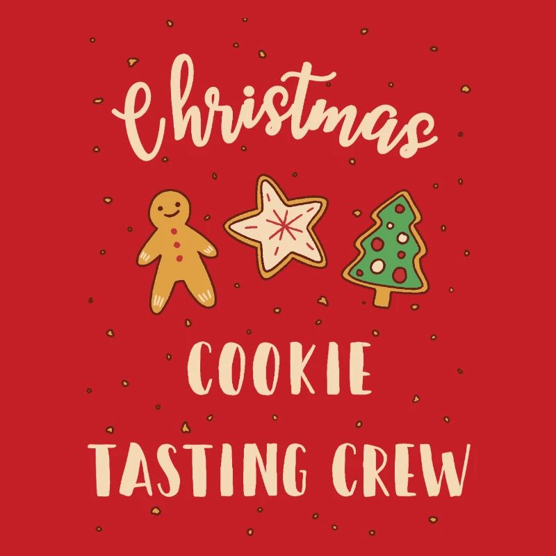 Équipe de dégustation de biscuits de Noël