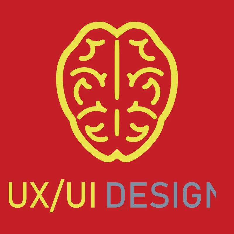 UX UI Design Logo Brain Thinking Programming