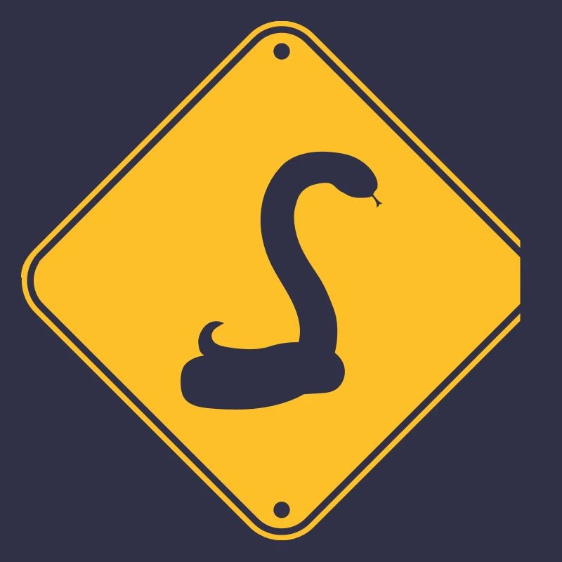 warning blindfold snake caution caution h