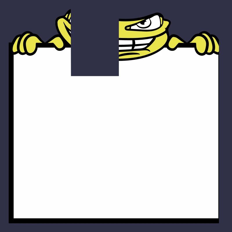 frog shield hide frame text write mau