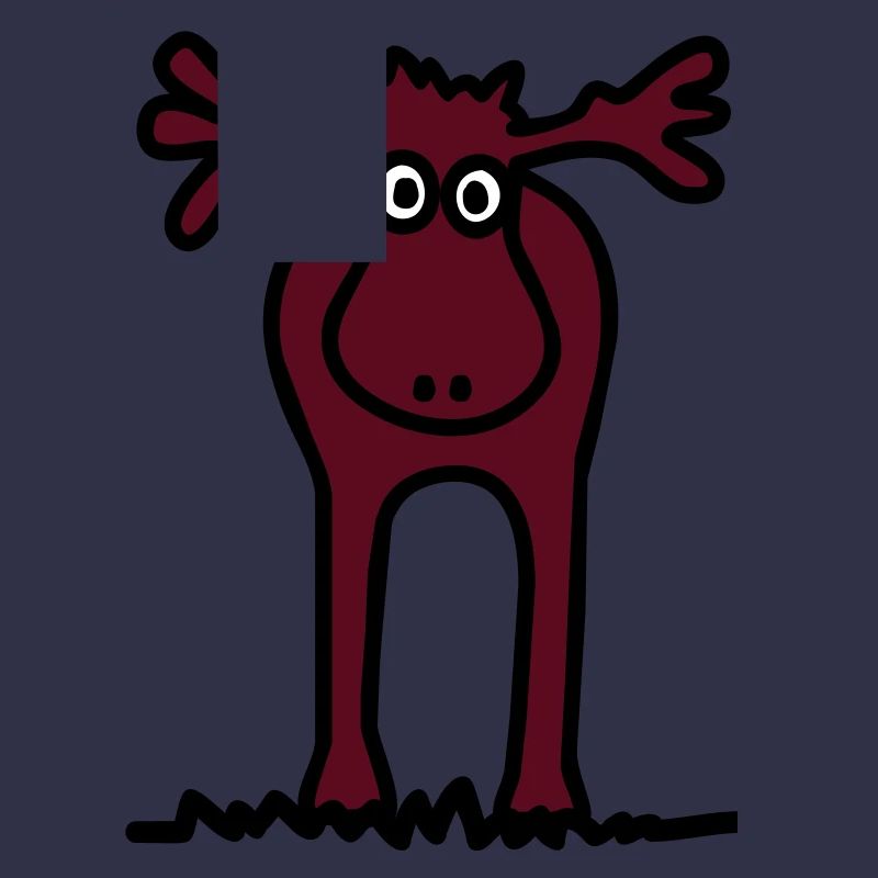 Lustiger Elch oder Rentier?