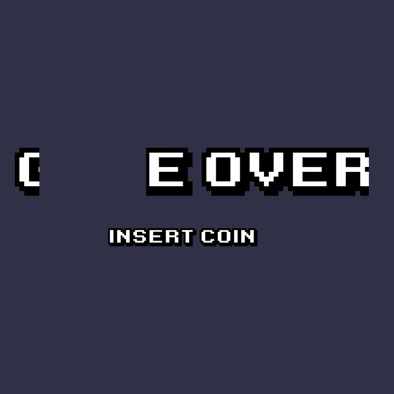 Game Over pièce d'insertion