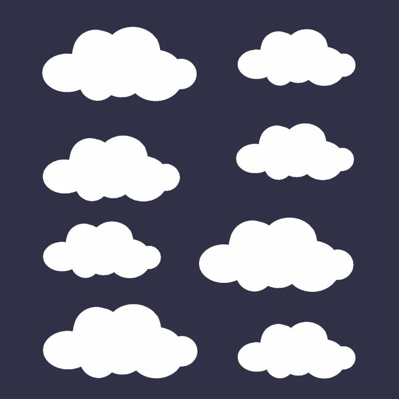 White clouds