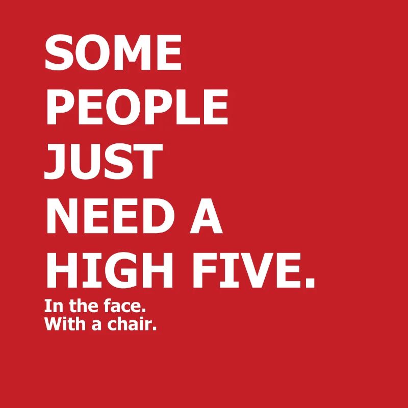 High Five - funny cynical design