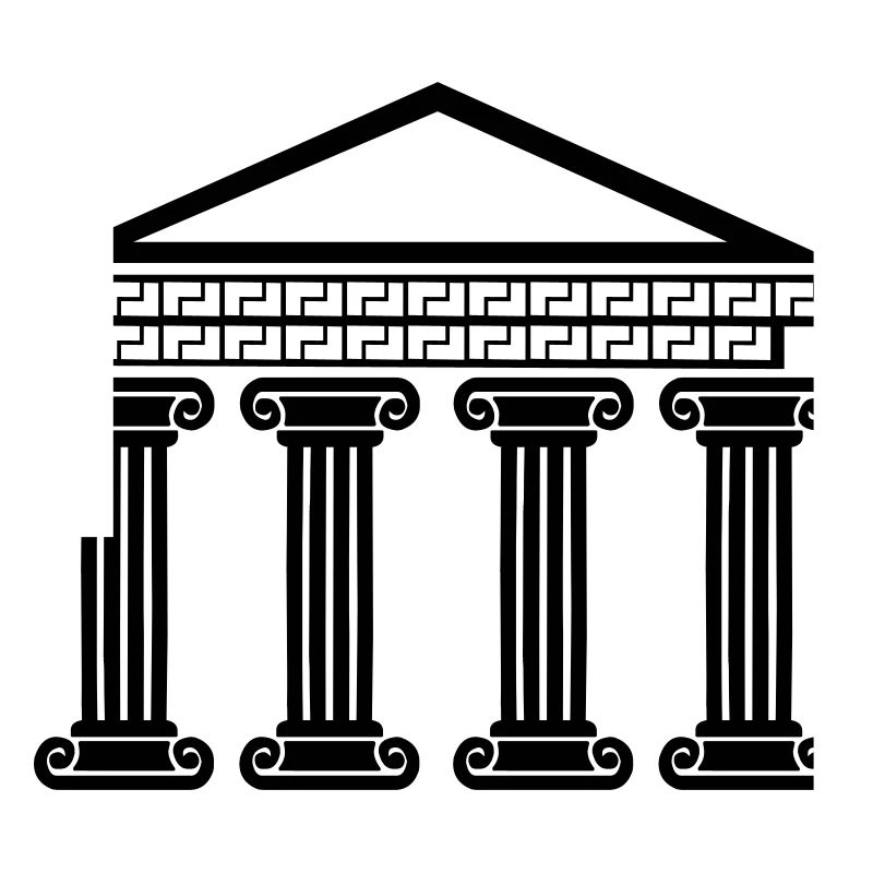 Bâtiment antique grec