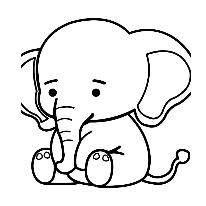 Éléphant mignon