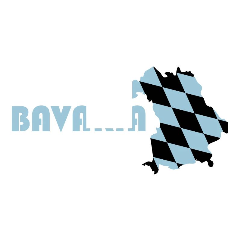 Bavaria flag map