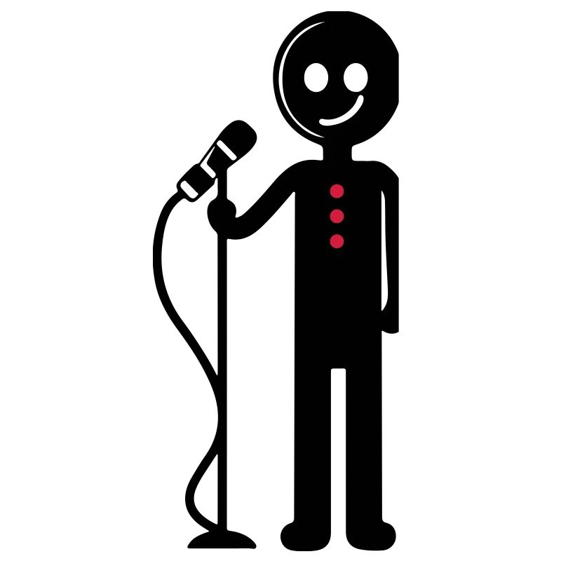 Entertainer Singer with Microphone
