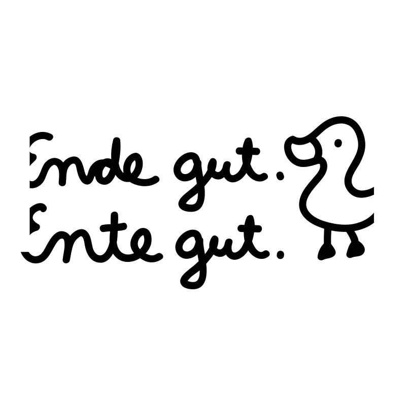 Bien finir. Canard bien - Line