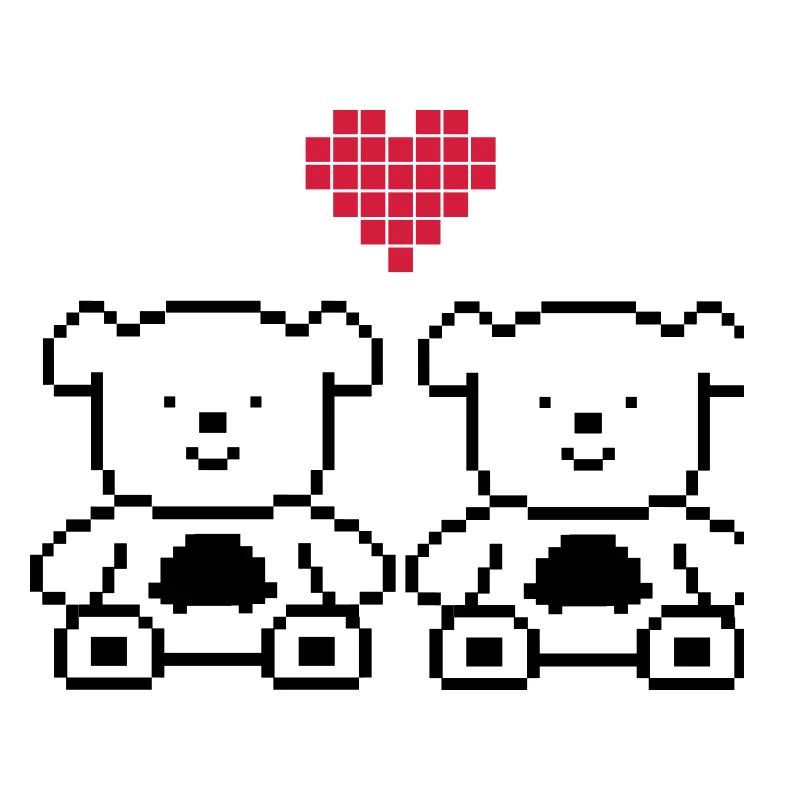 Pixel Bears Amour