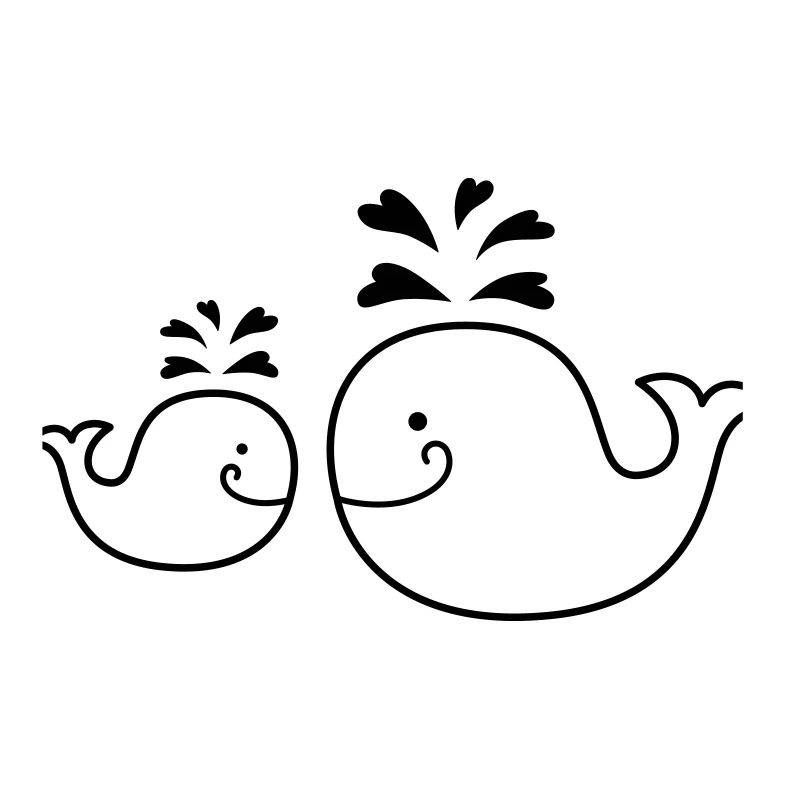 Wal - Mama - child - fish - whale - Mutti - 1C