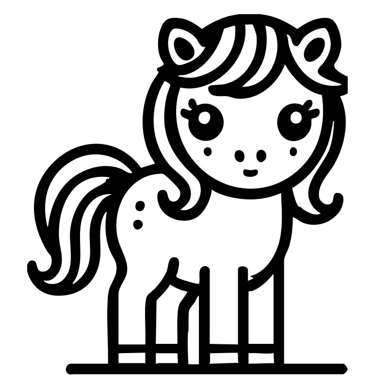 Süßes Pony Pferd Pferdchen