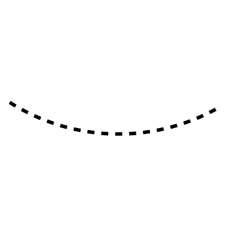 Dashed Curved Line