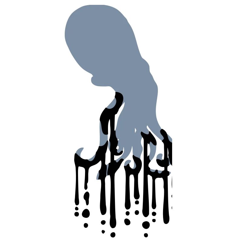 Tentacle Octopus Ink Drop Graffiti Spray Cool