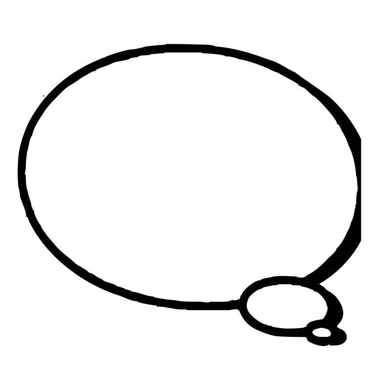 thinking bubble around