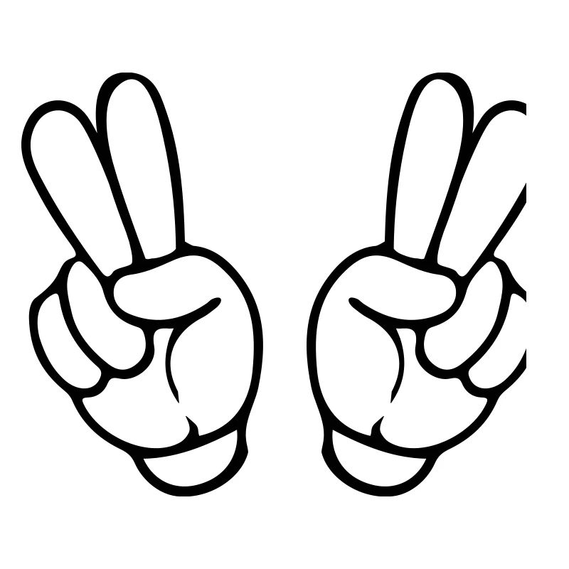 hands peace comic