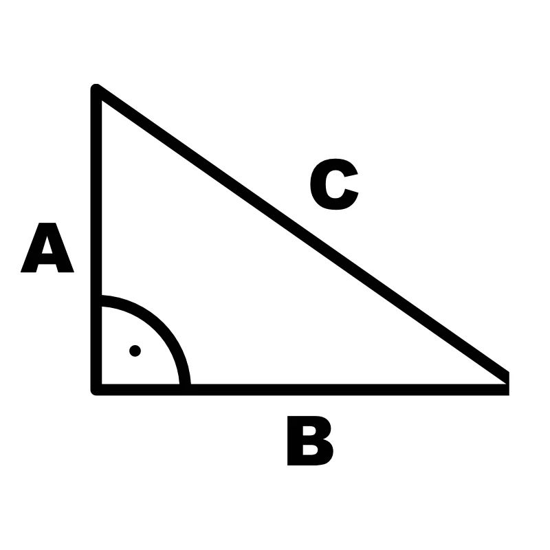 Math symbol - triangle - right angle