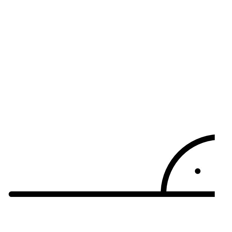 Mathematics icon - right angle