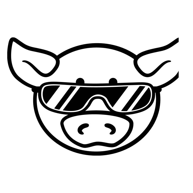Lunettes de soleil cool parti cochon