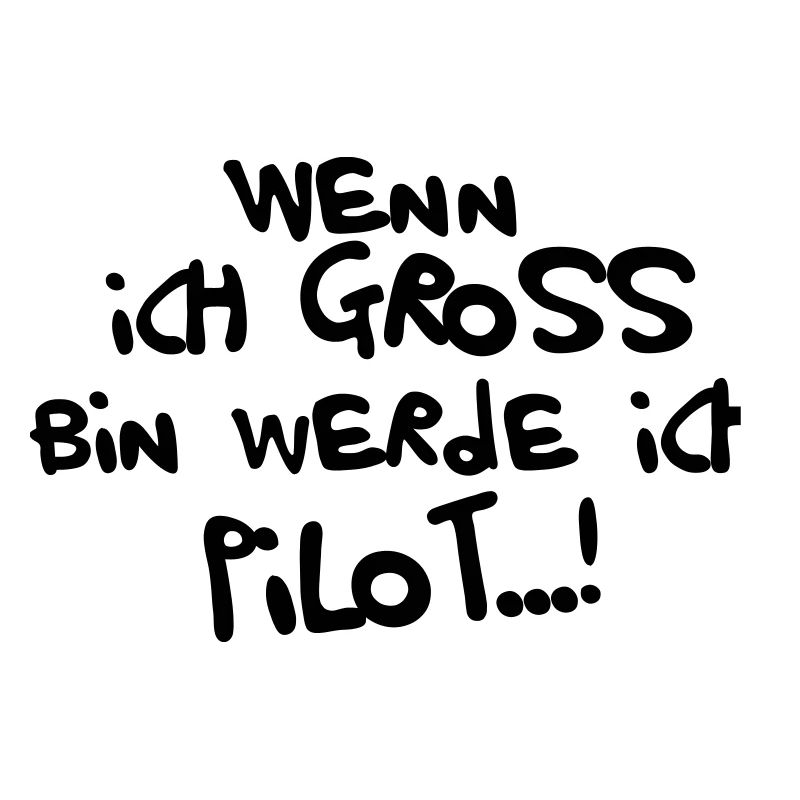 Ich werde Pilot