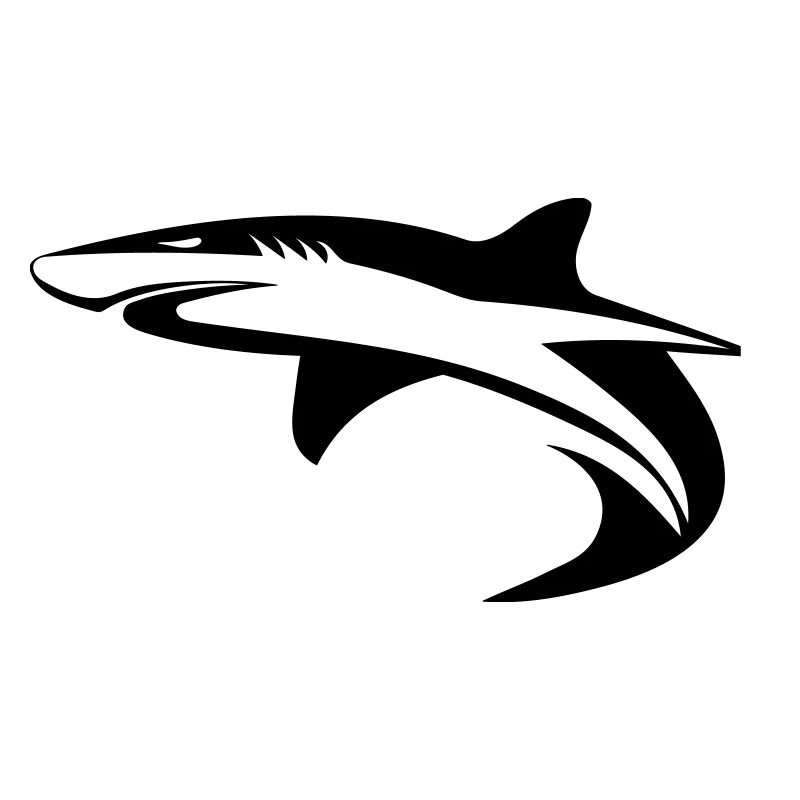 Requin - conception de géométrie vectorielle