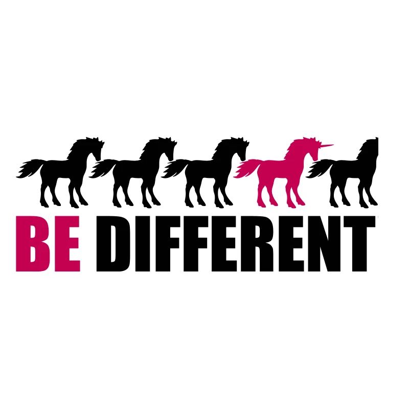 série soit différente licorne conception de modèle