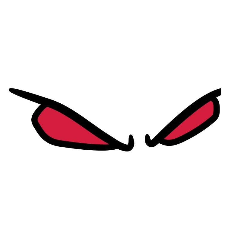 2 evil eye horror halloween red bright comic
