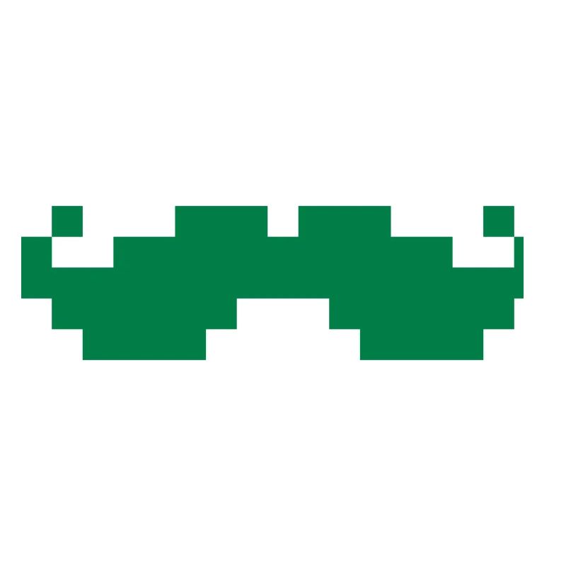 8bit pixel moustache