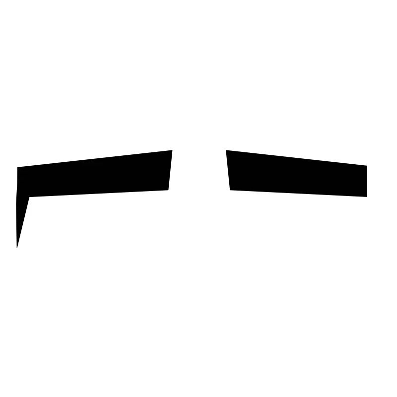 Slits for eyes or Eyebrows background shape