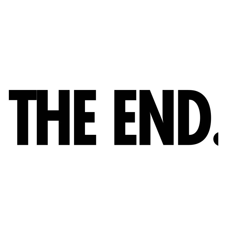 the end.