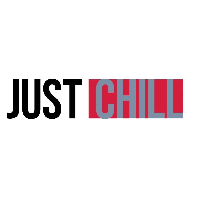 Just Chill Text Logo