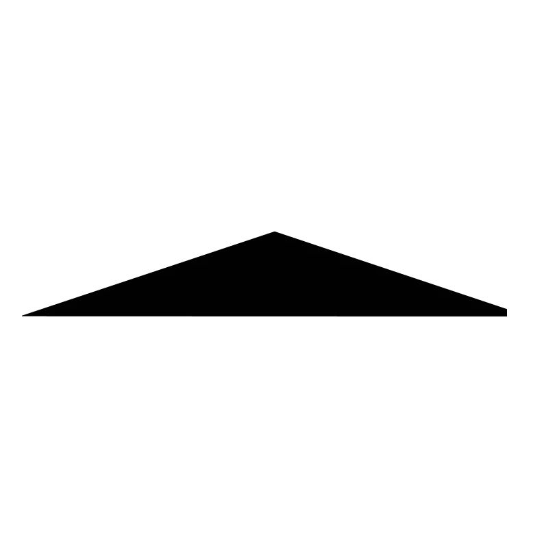 Triangle isocèle / / plat