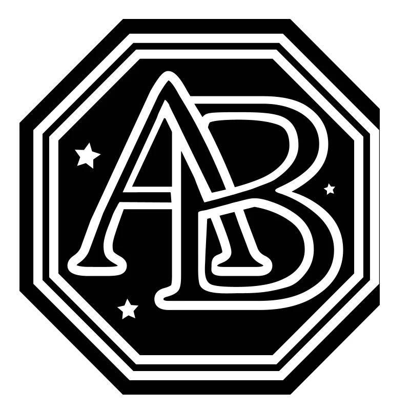 ab monogram letters