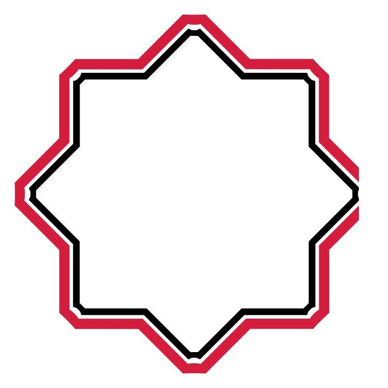 red star border frame text field write n