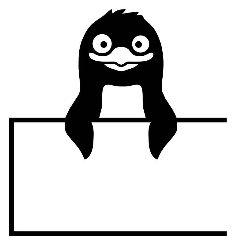 Insert Shield Penguin Text