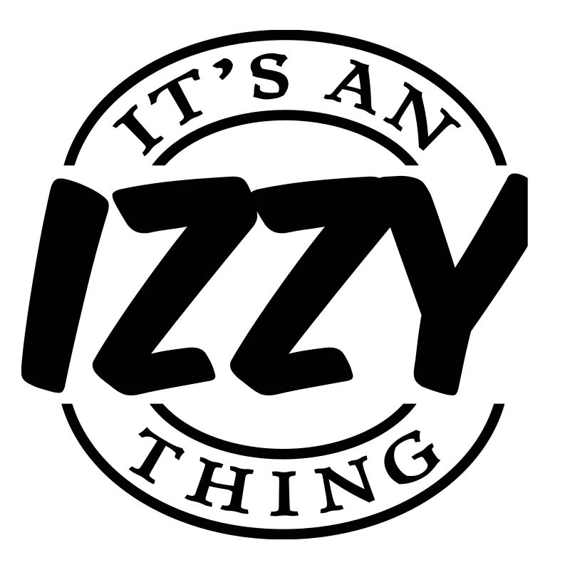 izzy its an name thing cool stamp logo