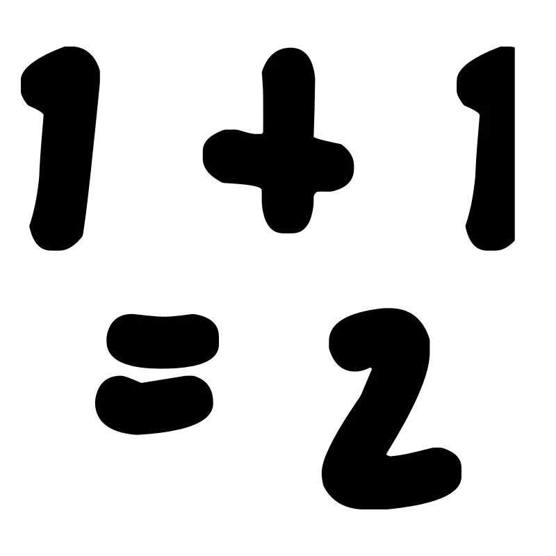 1 + 1 = 2 (One plus One Equals Two)