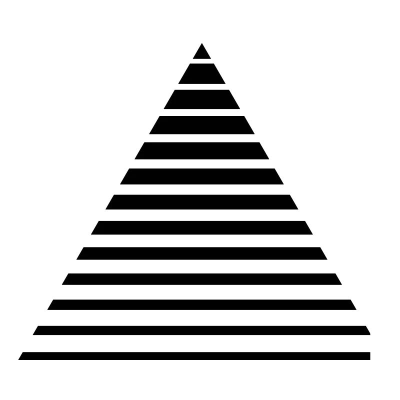 Triangle de lignes