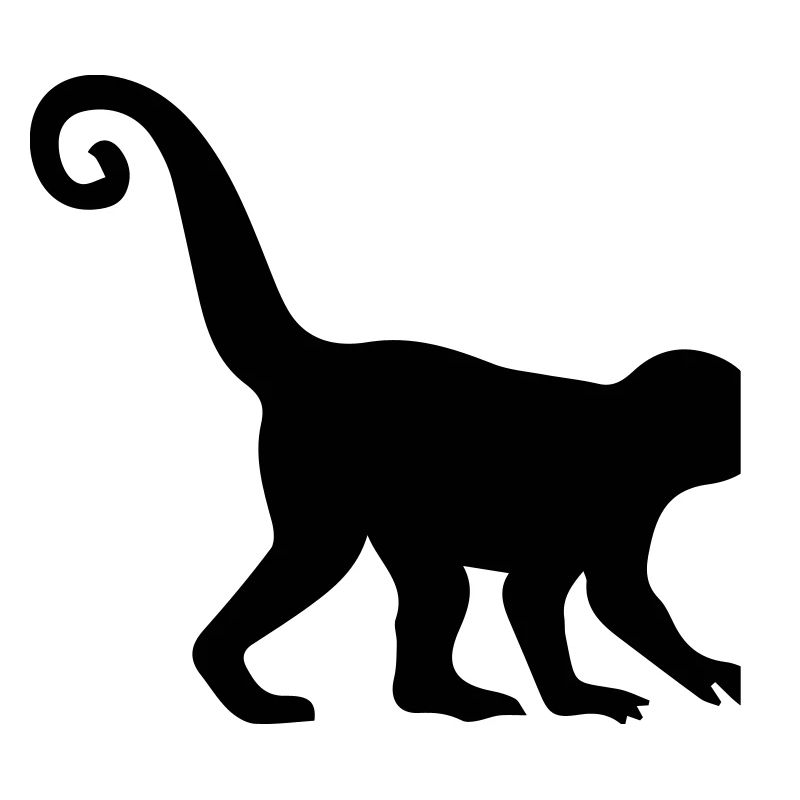 Silhouette de singe