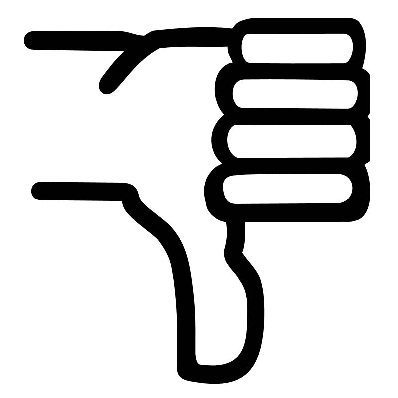 Thumbs down