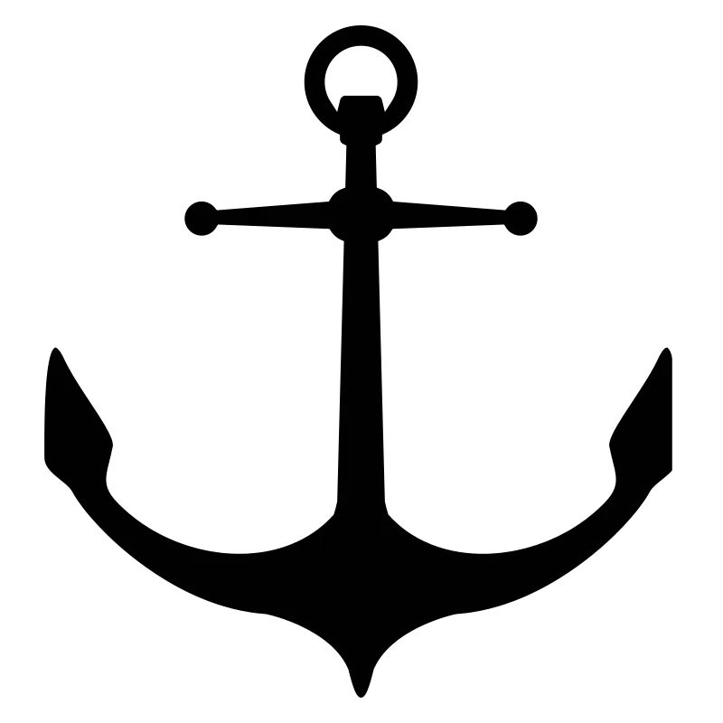 Silhouette Logo Anchor