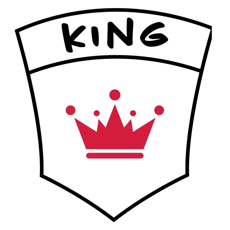 King auf Brusttasche