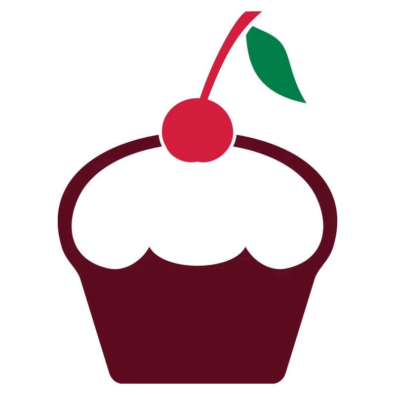 Cupcake with cherry